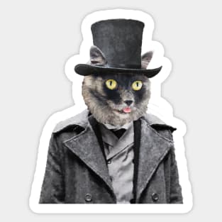 Gothic Dark Cat Sticker